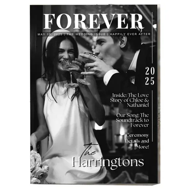 Personalized Magazine for Wedding Anniversary Gift for Married Couples on Valentine's Day - FaceBoxerUK