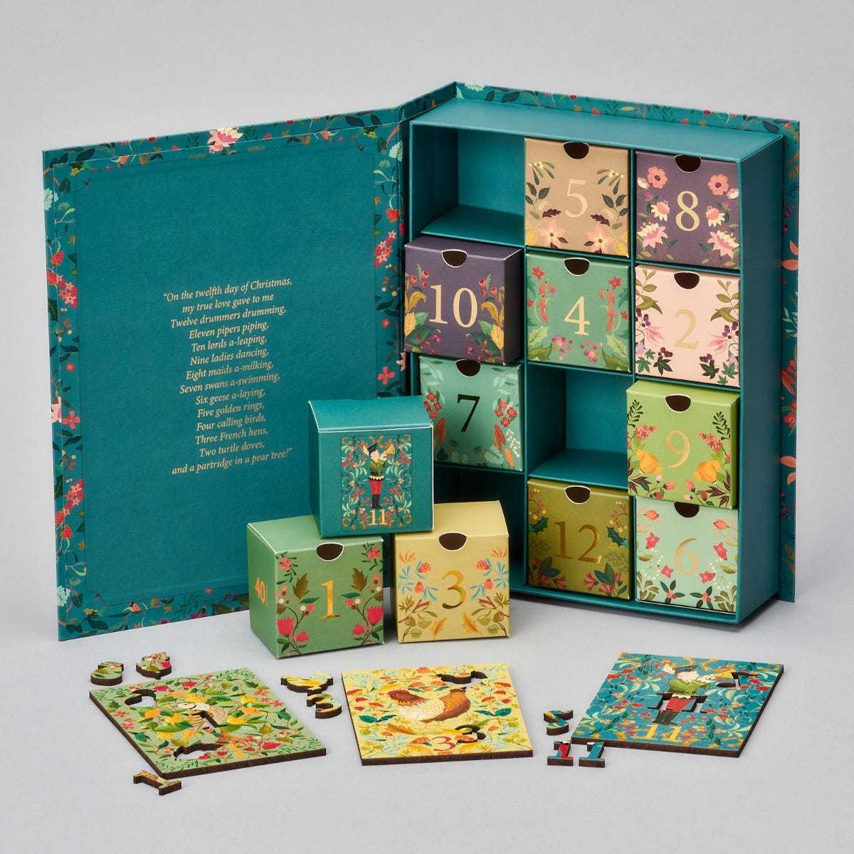 12 Days of Christmas - The Best of Wooden Puzzles Advent Calendar - FaceBoxerUK