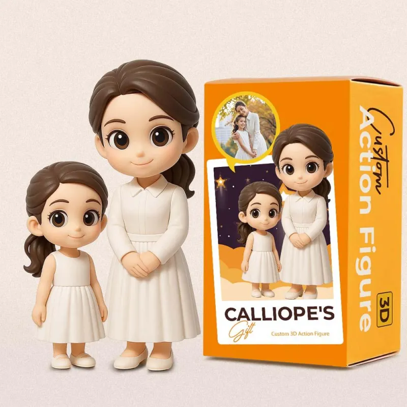 Custom Action Toy From Your Photo Personalized Toy Figure Custom 3D Action Figure Gifts For Mom