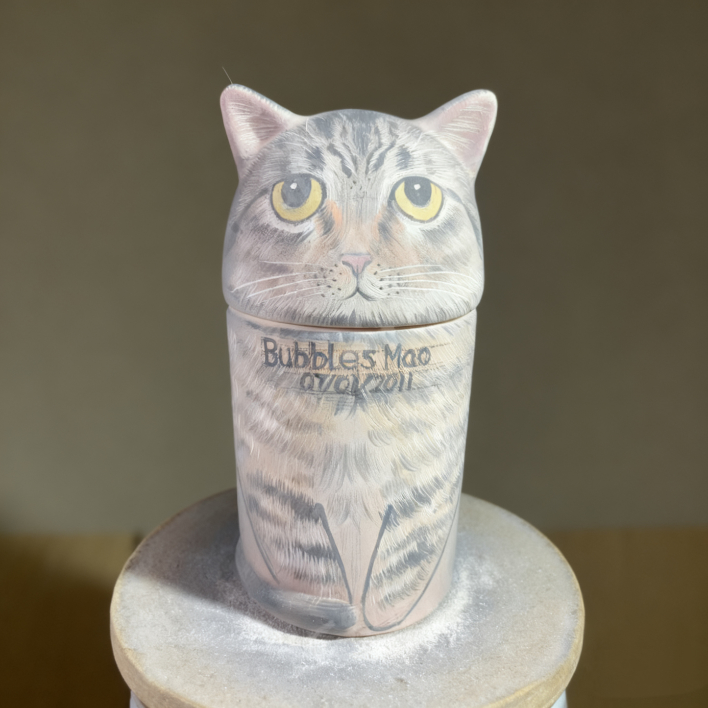 Custom Handmade Ceramic Pet Urn | A Gentle Resting Place for Your Beloved Companion, The Art of Saying Goodbye with Love - MyPhotoBoxerUk