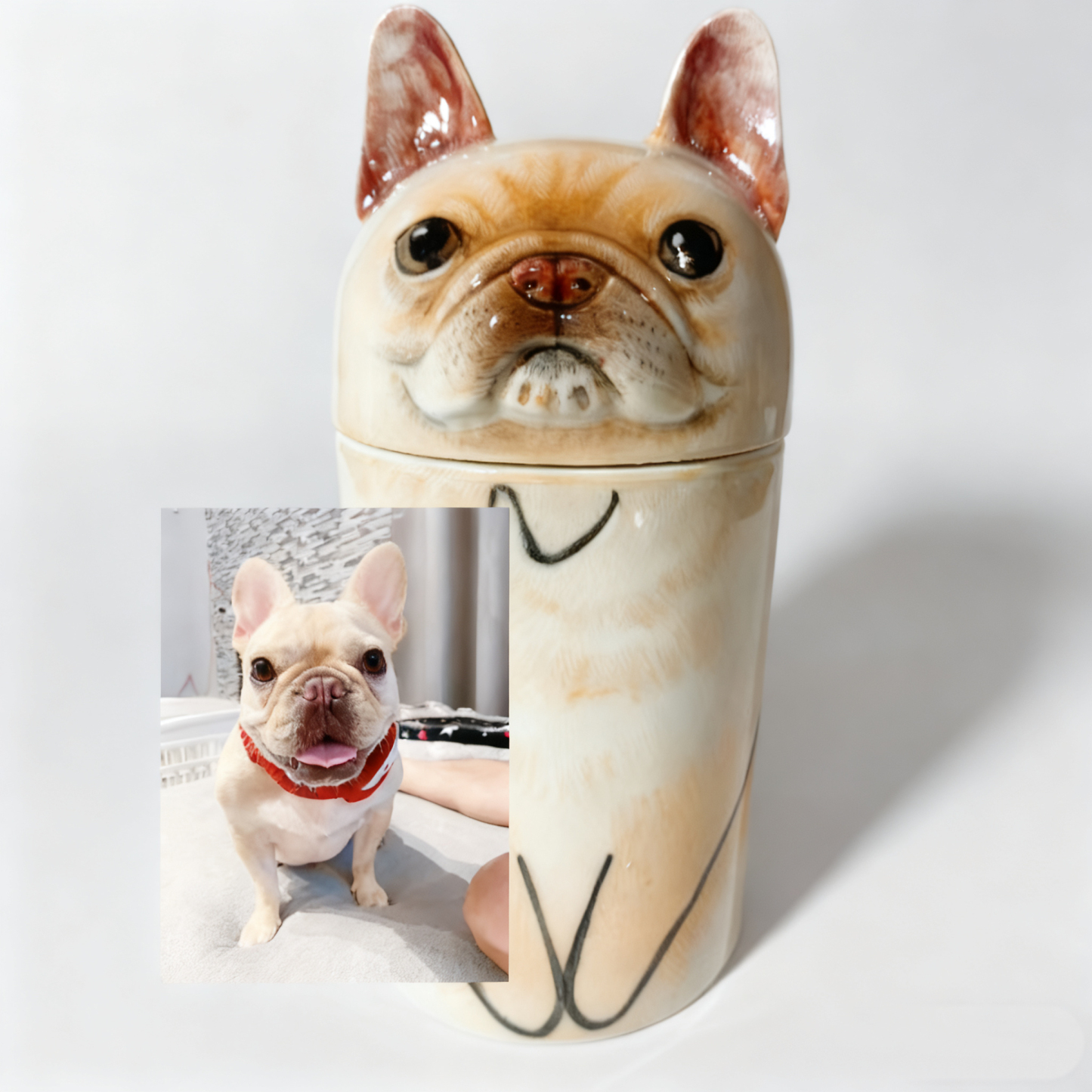 Custom Handmade Ceramic Pet Urn | A Gentle Resting Place for Your Beloved Companion, The Art of Saying Goodbye with Love - MyPhotoBoxerUk