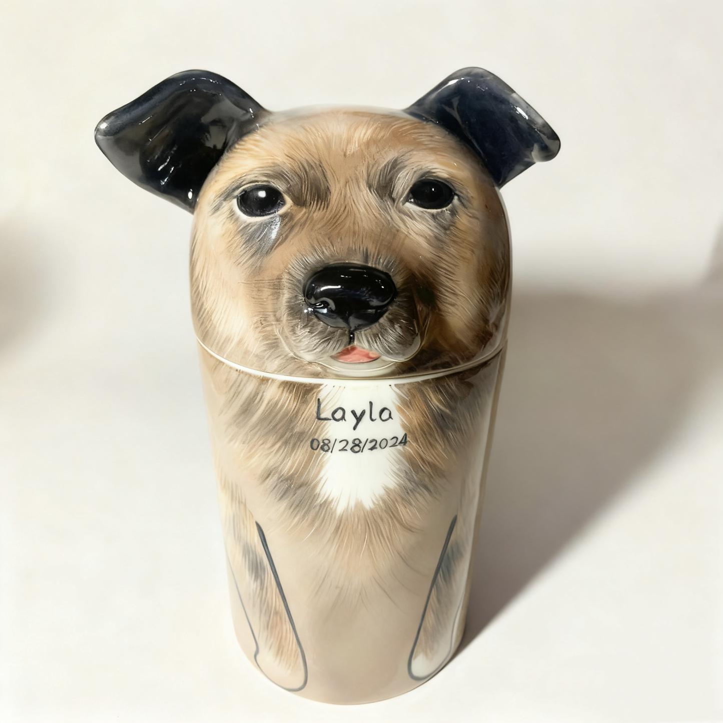 Custom Handmade Ceramic Pet Urn | A Gentle Resting Place for Your Beloved Companion, The Art of Saying Goodbye with Love - MyPhotoBoxerUk