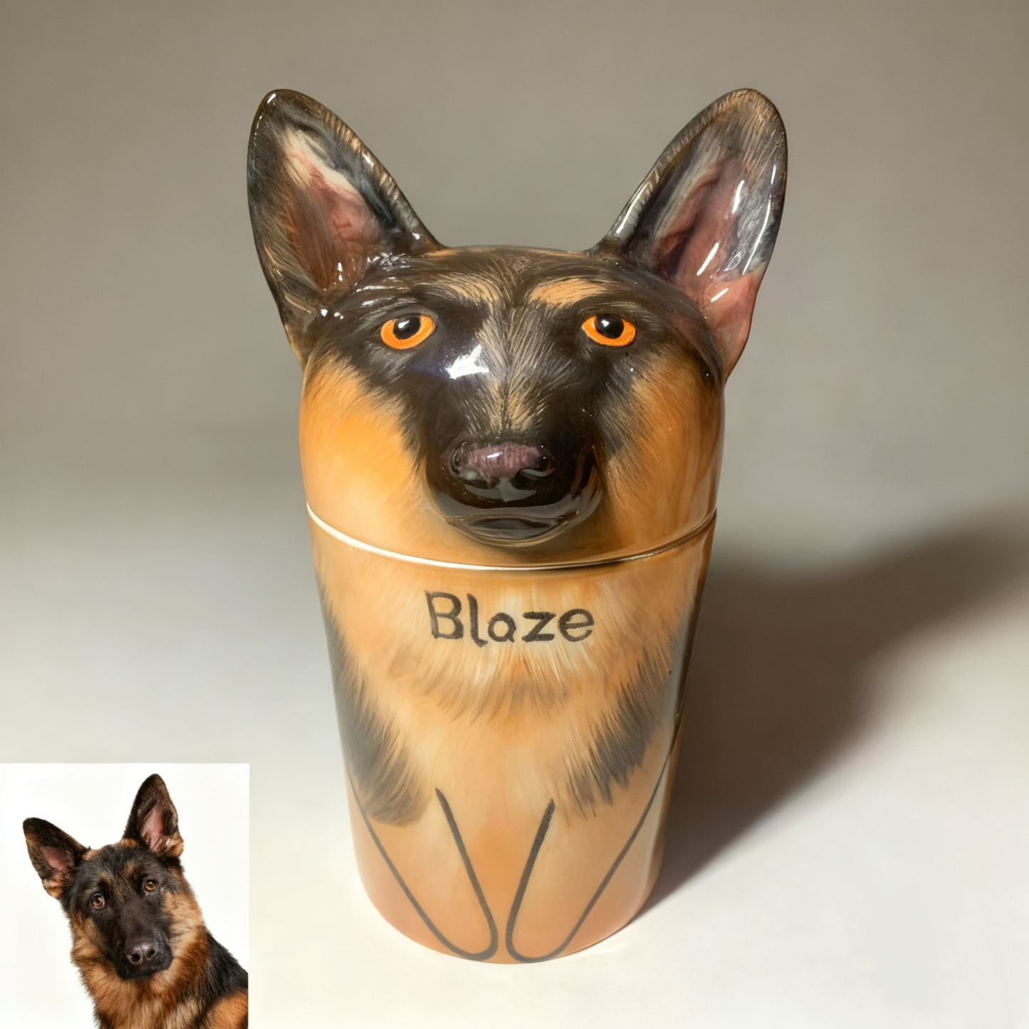 Custom Handmade Ceramic Pet Urn | A Gentle Resting Place for Your Beloved Companion, The Art of Saying Goodbye with Love - MyPhotoBoxerUk