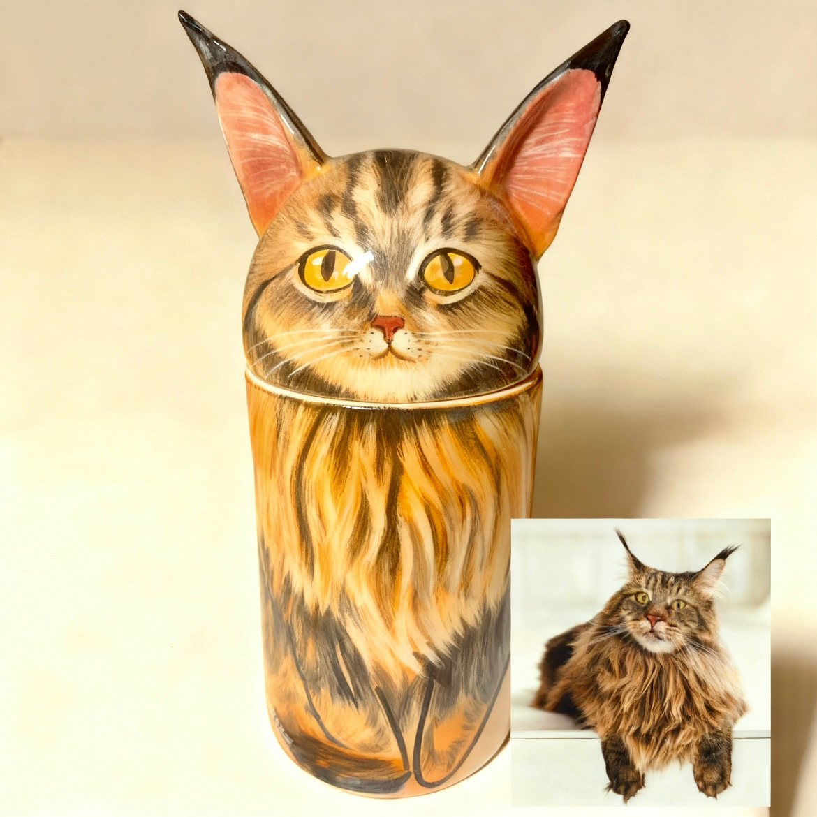 Custom Handmade Ceramic Pet Urn | A Gentle Resting Place for Your Beloved Companion, The Art of Saying Goodbye with Love - MyPhotoBoxerUk