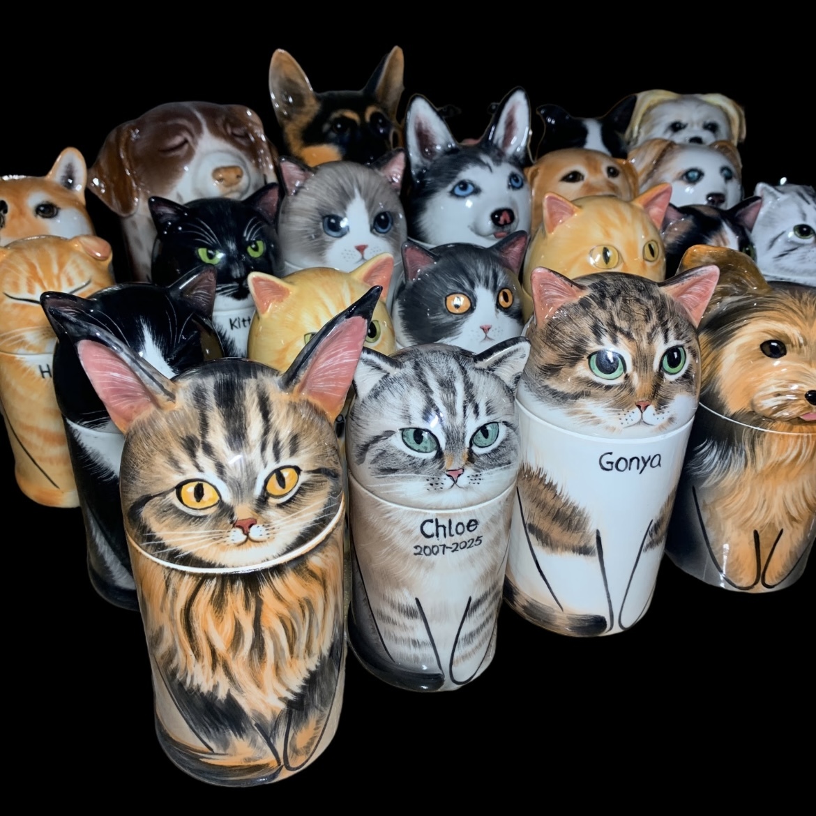 Custom Handmade Ceramic Pet Urn | A Gentle Resting Place for Your Beloved Companion, The Art of Saying Goodbye with Love - MyPhotoBoxerUk