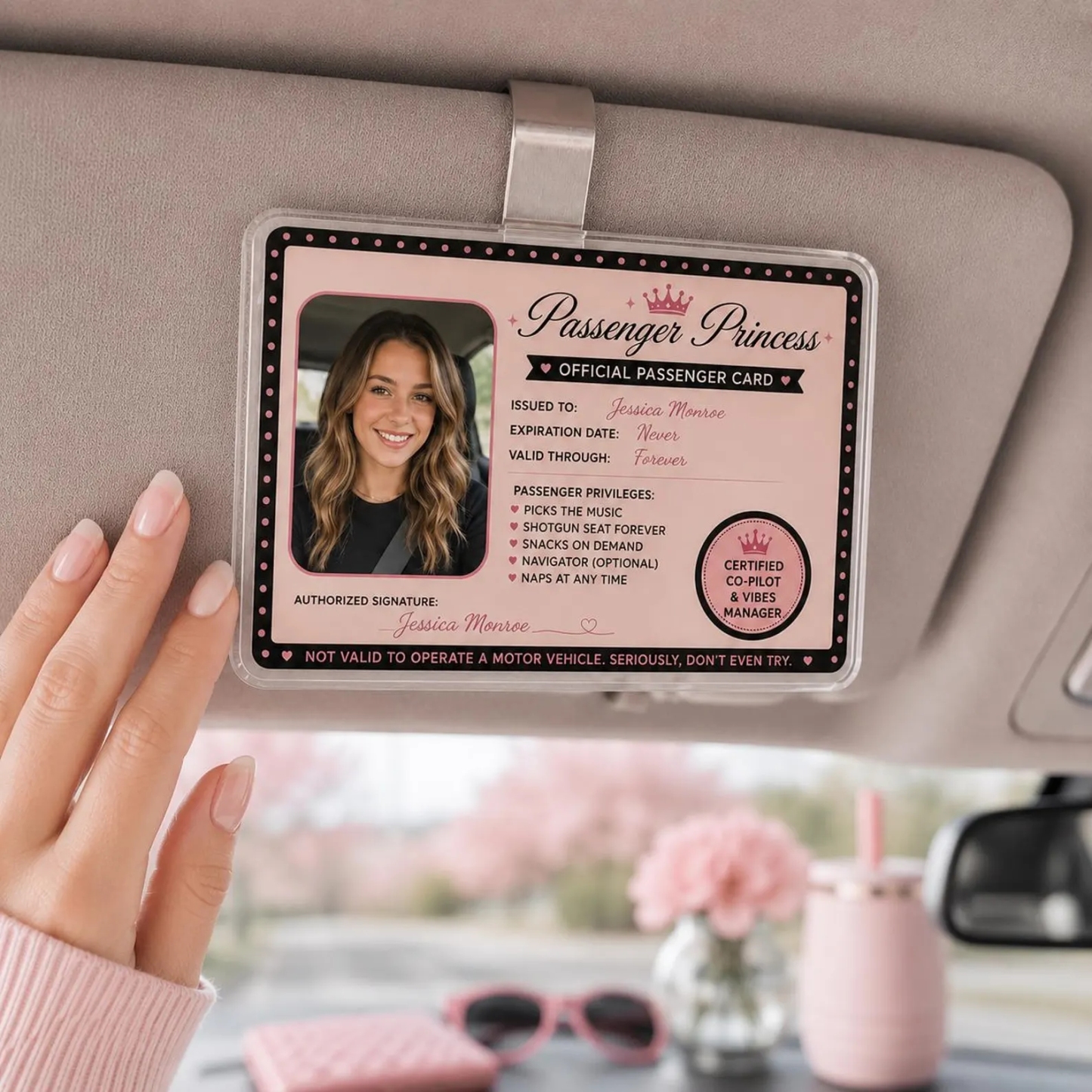 Personalized Passenger Princess Card– Forever Valid VIP Card - MyPhotoBoxerUk
