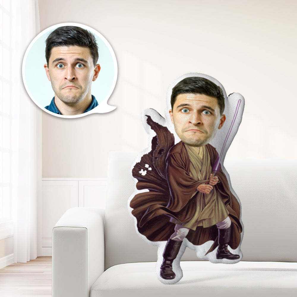 Star Wars Gifts Minime Throw Pillow Custom Face Pillow Gifts Mace Windu - Get Photo Blanket