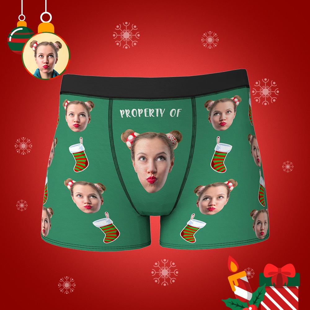 Christmas underwears with funny face