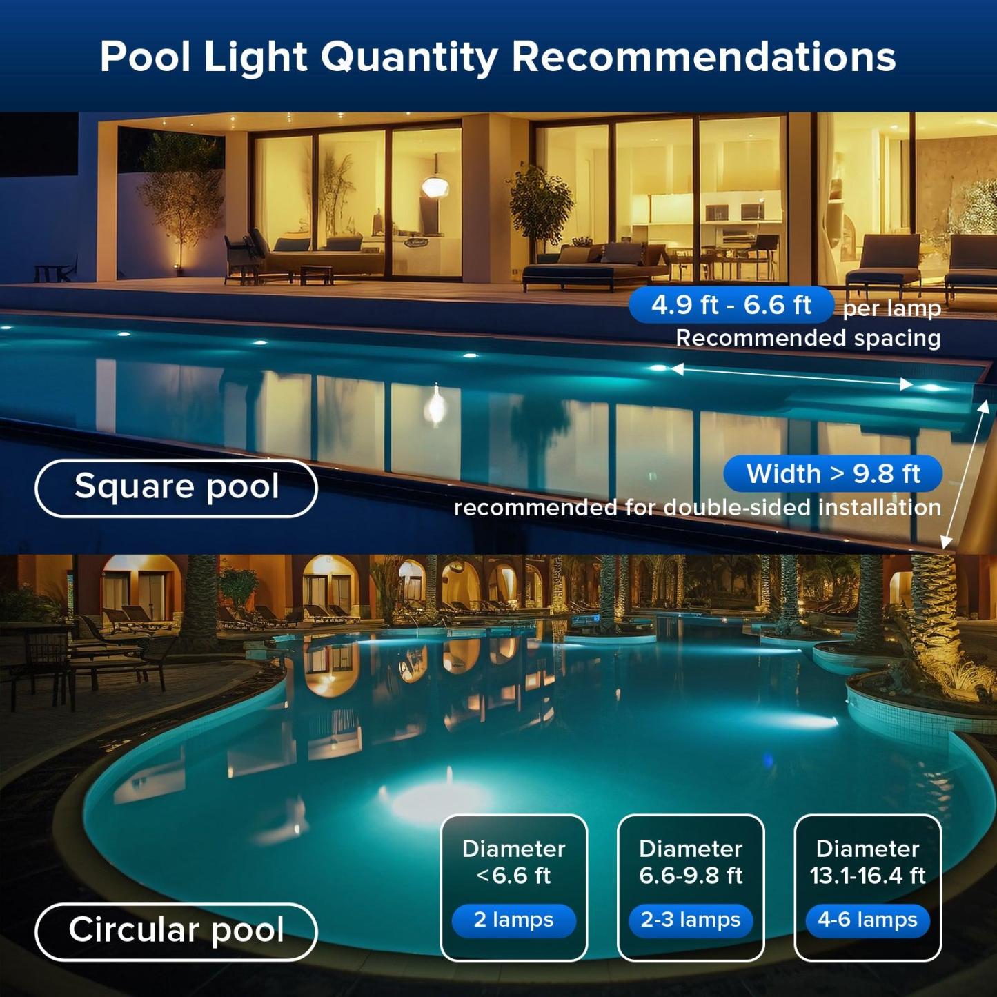 Upgraded Rechargeable RGB Pool Light with Remote Control & IP68 Waterproof, Color Changing Magnetic Pool Lights for Swimming Pool, Hot Tub, Fountain & Pond - MyPhotoBoxerUk