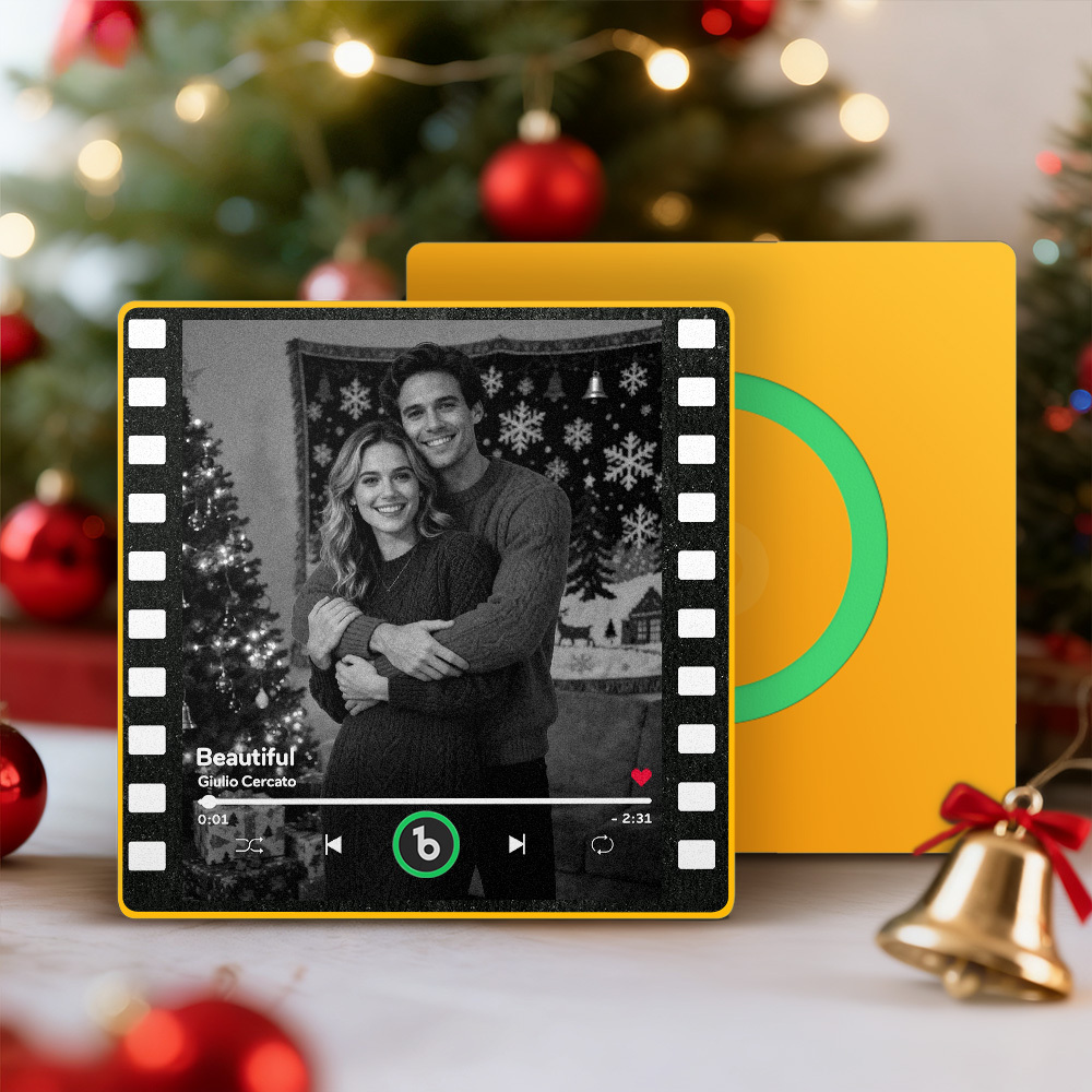 Christmas Gifts Custom Music Fridge Magnets Colorful Frame Album Fridge Magnet Can Play Songs Gift for Her