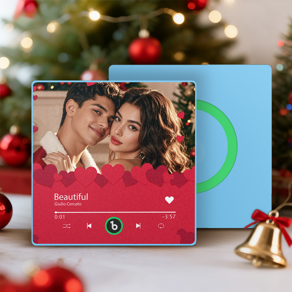 Christmas Gifts Custom Music Fridge Magnets Colorful Frame Album Fridge Magnet Can Play Songs Gift for Her