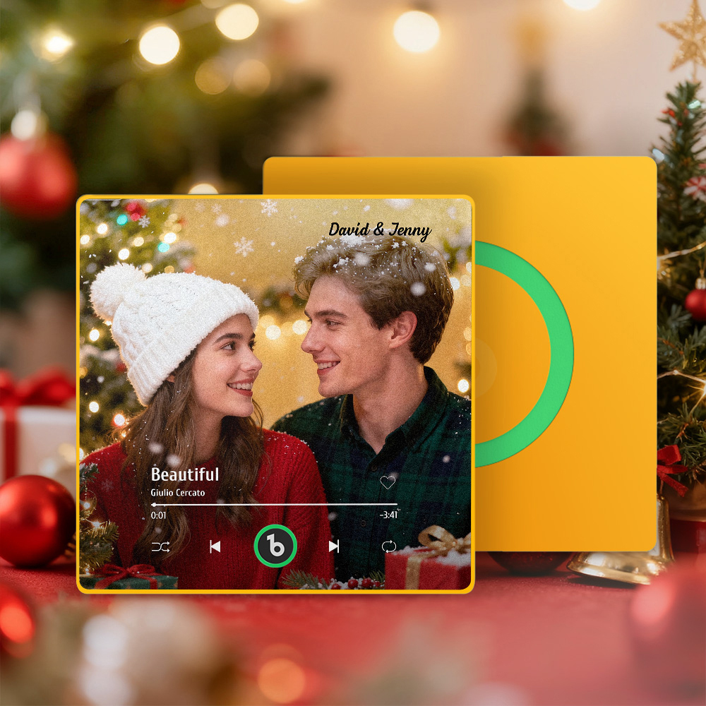 Christmas Gifts Custom Music Fridge Magnets Custom Photo Frames Fridge Magnets Music Wall Stickers Photo Stickers Song Magnets That Can Play Music for Your Loved Ones