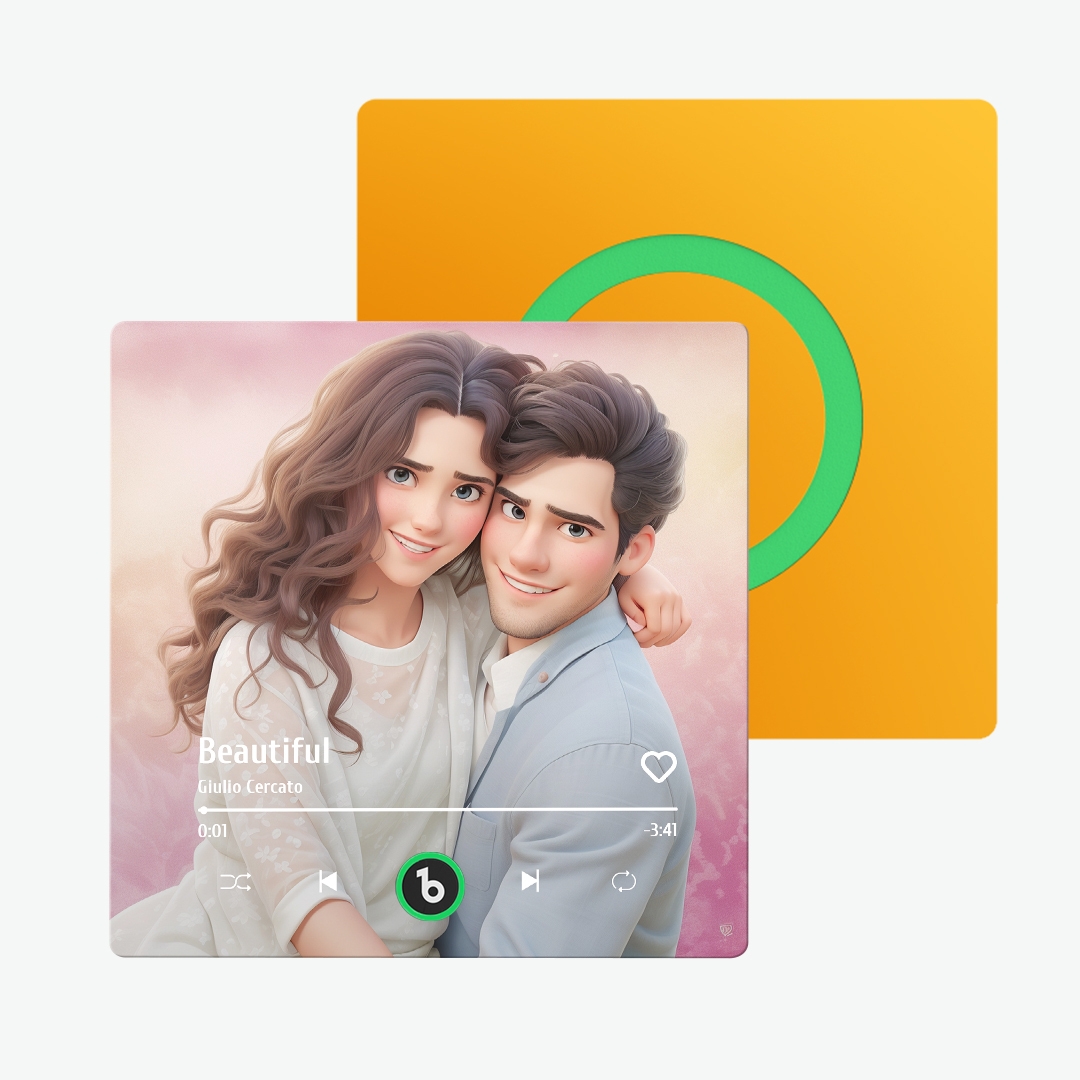 Custom Cartoon Couple Refrigerator Magnet Stickers Gifts for Her - MyPhotoBoxerUk