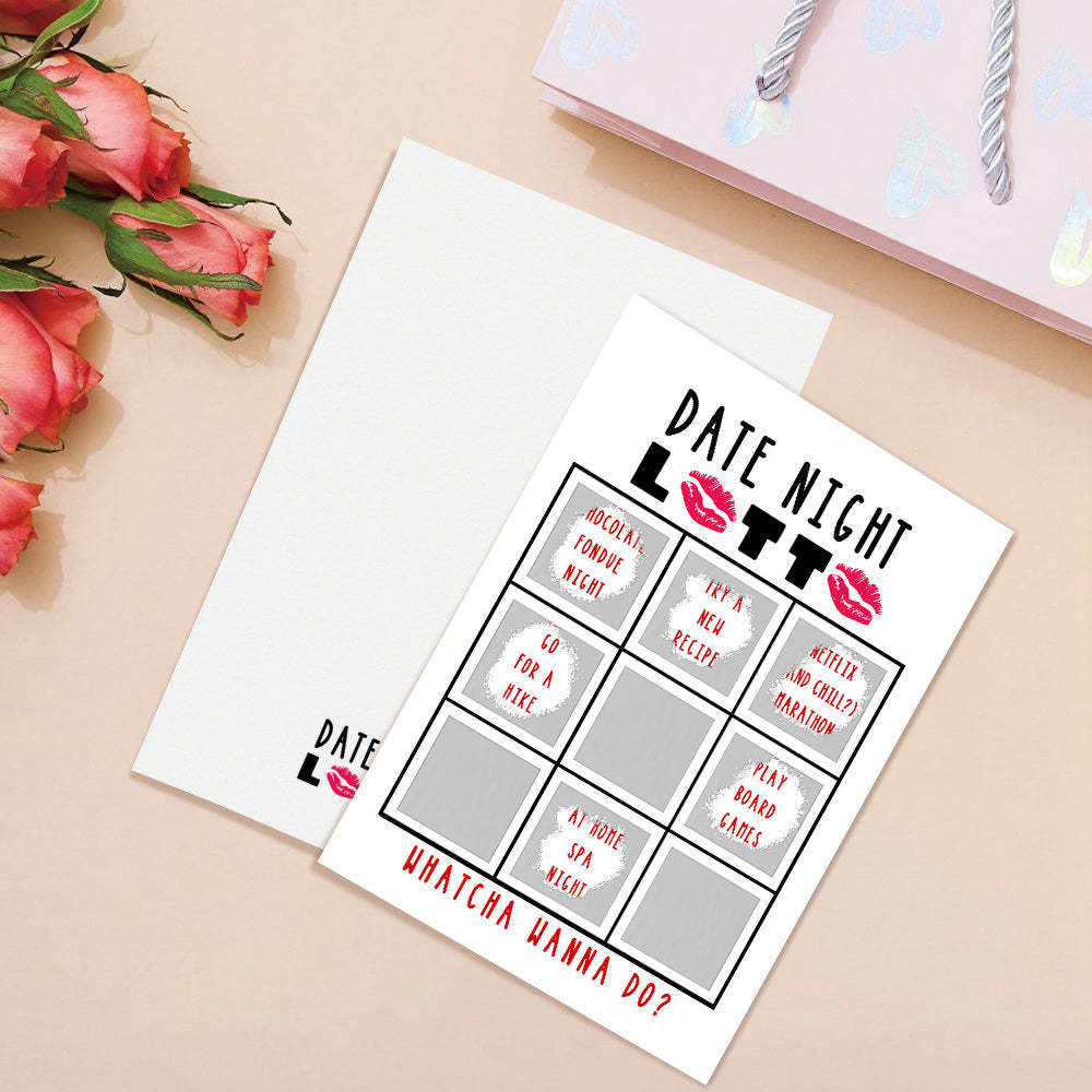 Lover's Lotto Scratch Card Valentine's Day Surprise Funny Scratch off Card - MyPhotoBoxerUk