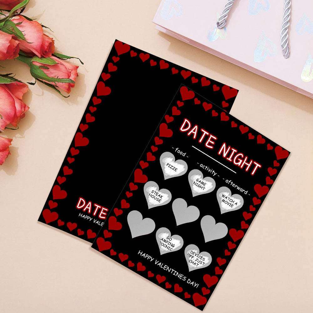 Black Naughty Scratch Card Funny Valentine's Day Scratch off Card - MyPhotoBoxerUk