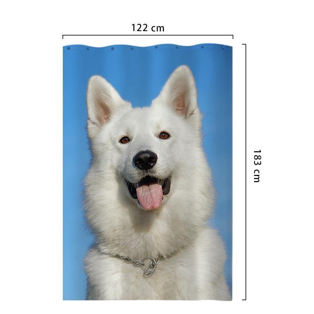 Personalized Shower Curtain Bathroom Decor Gift For Family 122*183cm - MyPhotoBoxerUk