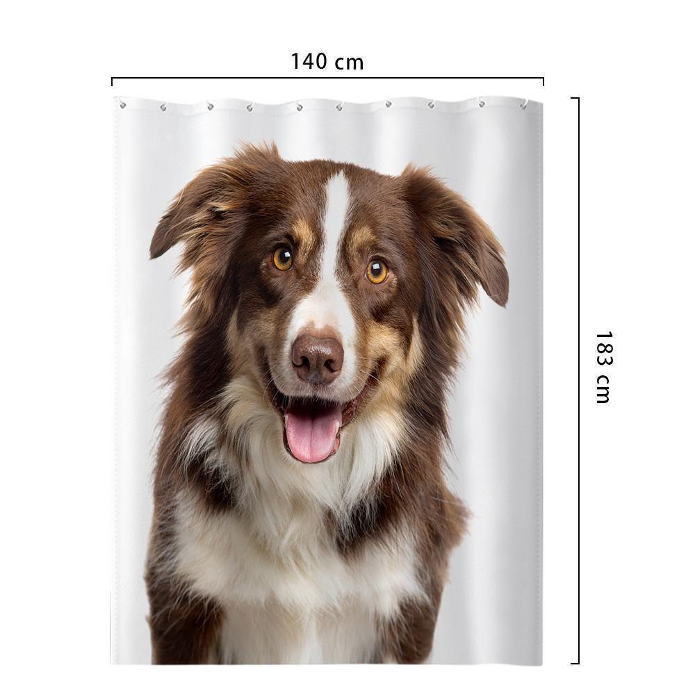 Personalized Shower Curtain Bathroom Decor Gift For Family 140*183cm - MyPhotoBoxerUk