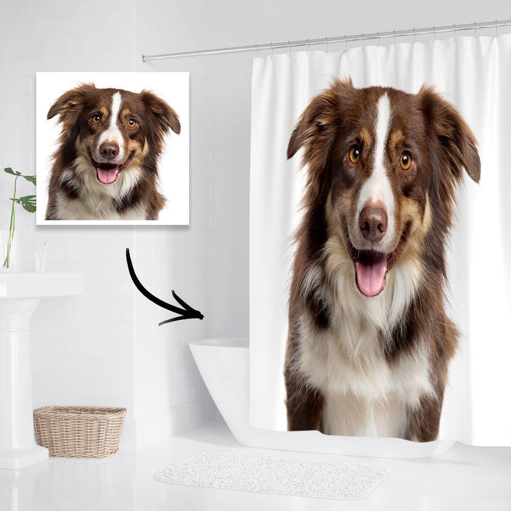 Personalized Shower Curtain Bathroom Decor Gift For Family 122*183cm - MyPhotoBoxerUk