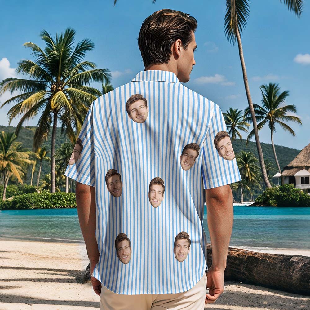 Hawaiihemden mit individuellen Streifen, mehrere Muster, Geschenke für Herrenhemden, Kleidung für den Sommer