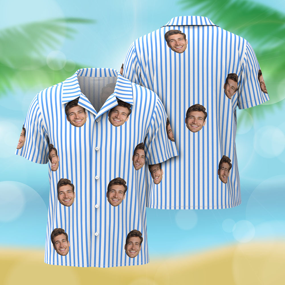 Hawaiihemden mit individuellen Streifen, mehrere Muster, Geschenke für Herrenhemden, Kleidung für den Sommer