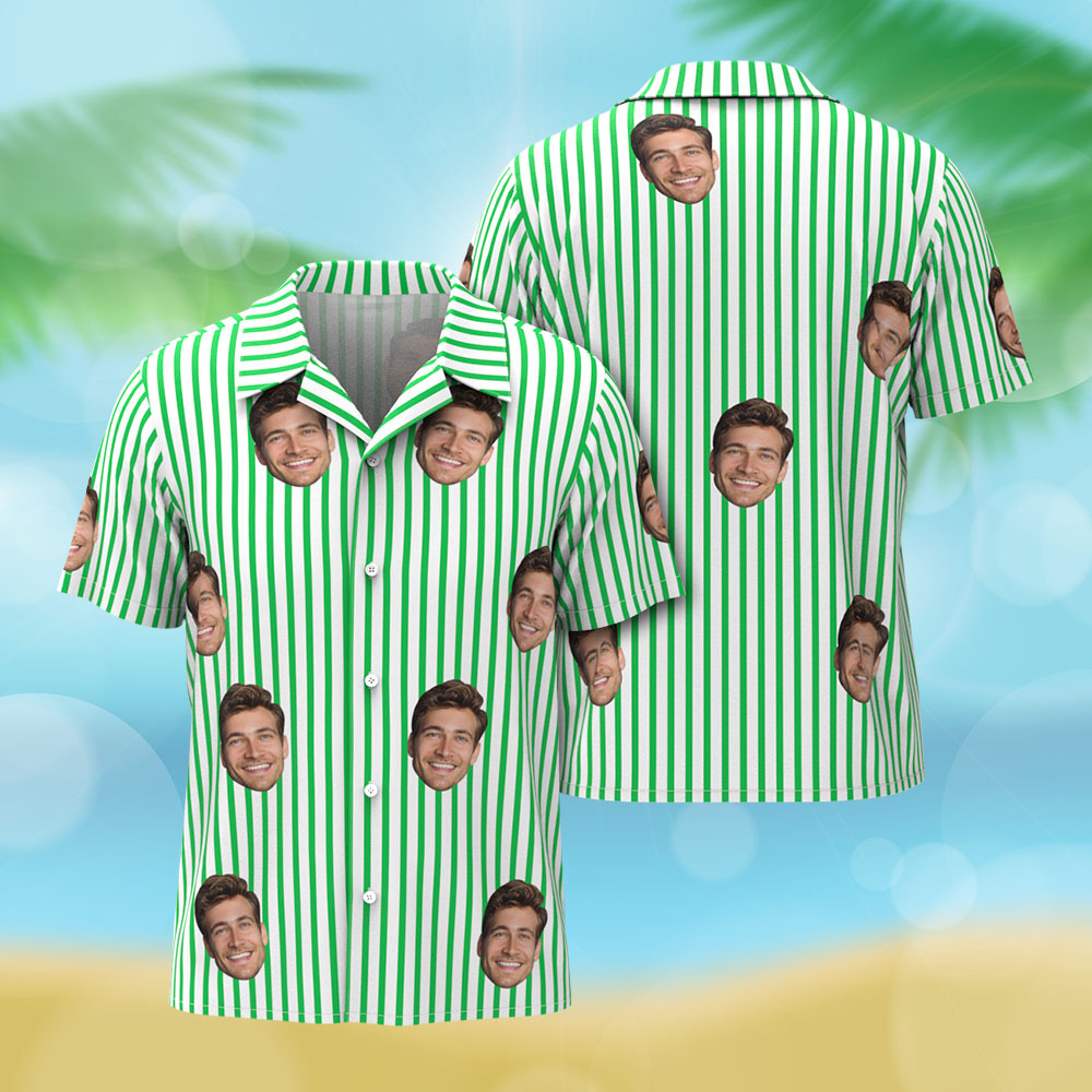 Hawaiihemden mit individuellen Streifen, mehrere Muster, Geschenke für Herrenhemden, Kleidung für den Sommer