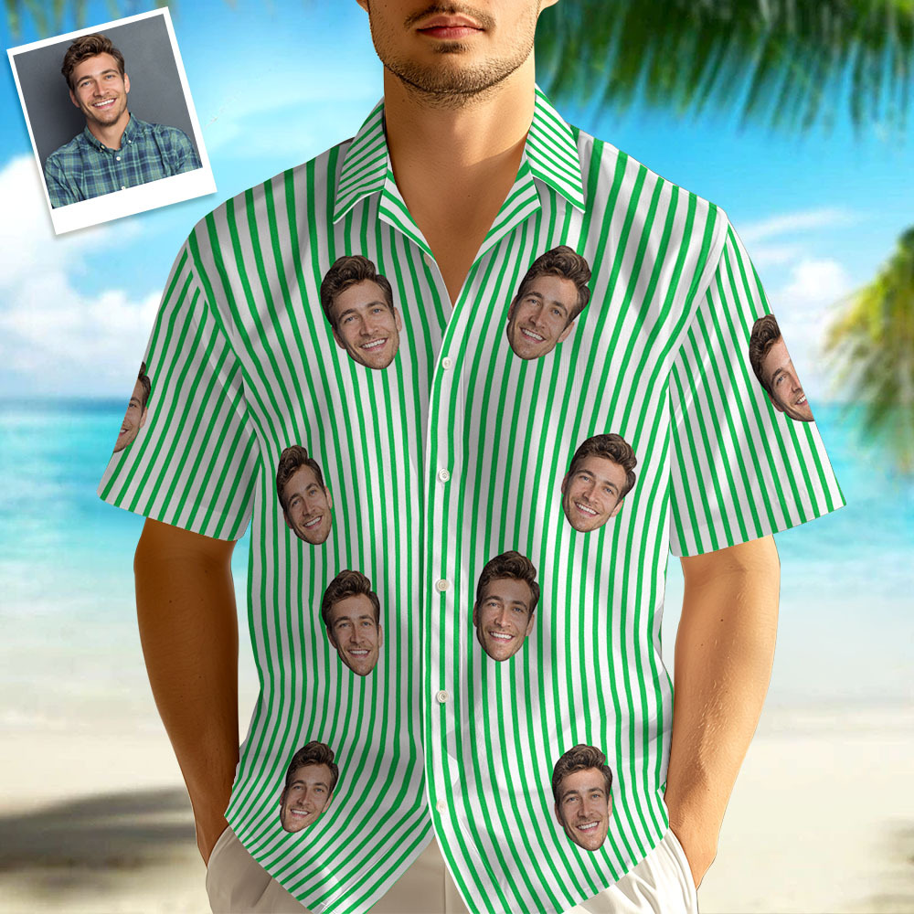 Hawaiihemden mit individuellen Streifen, mehrere Muster, Geschenke für Herrenhemden, Kleidung für den Sommer