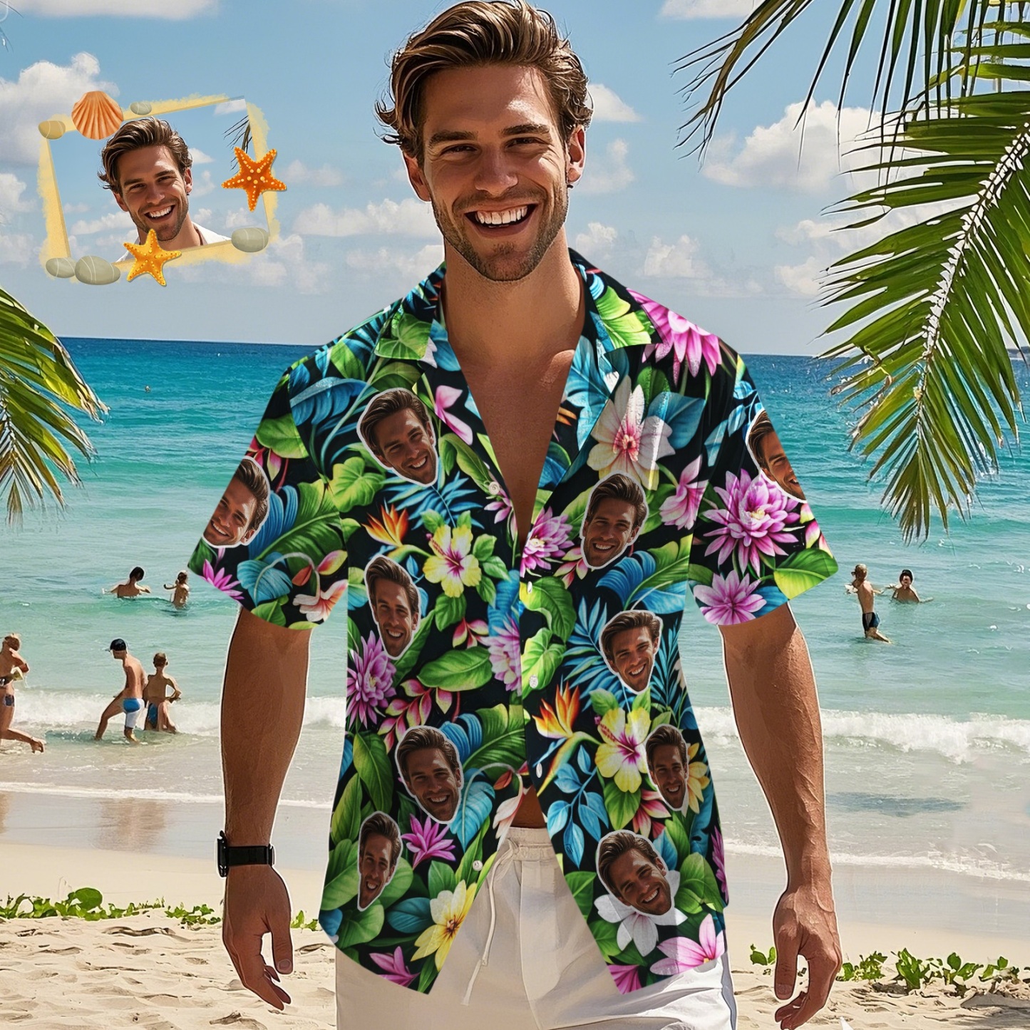 Custom Face Hawaiian Shirts Floral and L Patterned Shirts Perfect for 