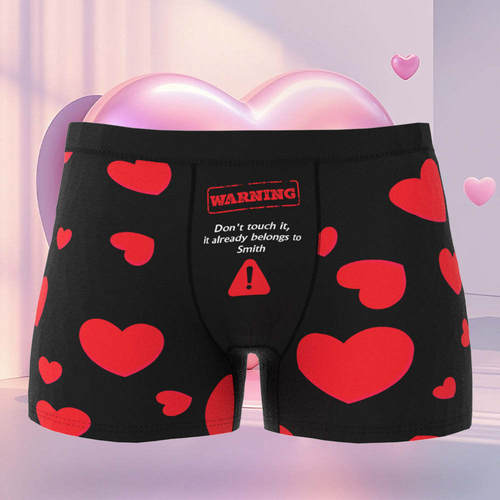 Custom Valentine's Day Boxer Shorts For Women In Face Shape. Valentine