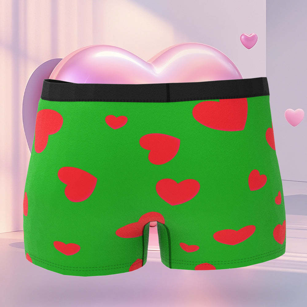 Maßgeschneiderte Valentinstag-boxershorts Für Damen In Gesichtsform. Valentinstagsgeschenk Für Den Freund - DePhotoBoxer