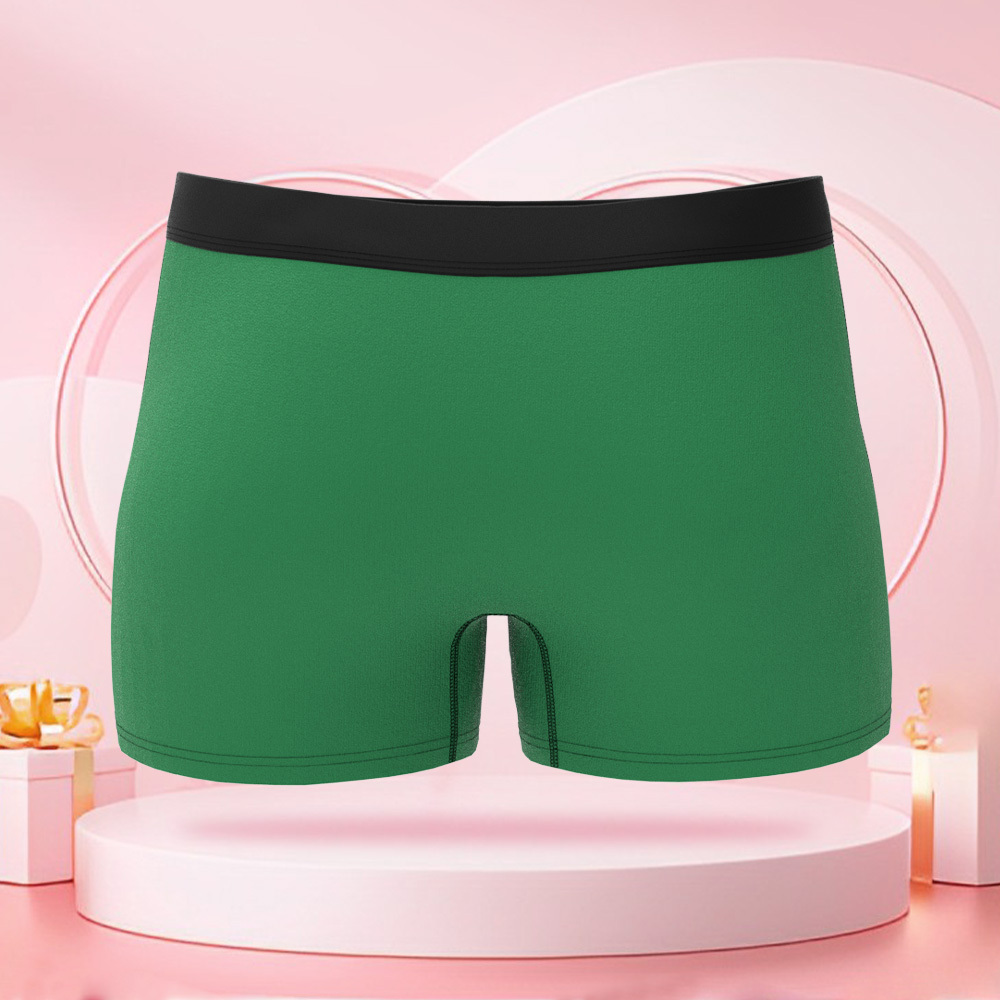 Customized Men's Boxer Briefs with a Picture of a Woman Holding a Banana, Customized Face, Surprise Gift for Boyfriend on Valentine's Day