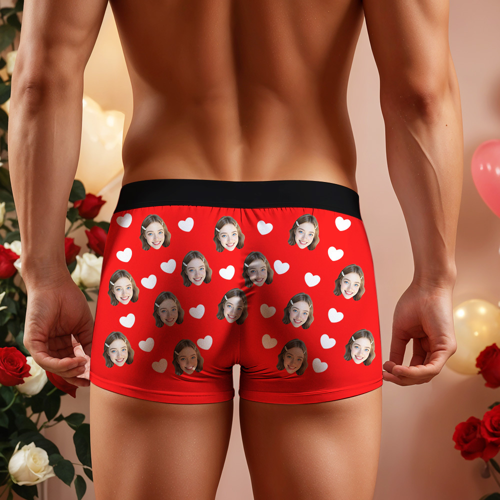 Custom Boxer Briefs with Faces, Love You Always, Valentines Day Gift for Husband/Boyfriend, Gift for him Anniversary/Christmas