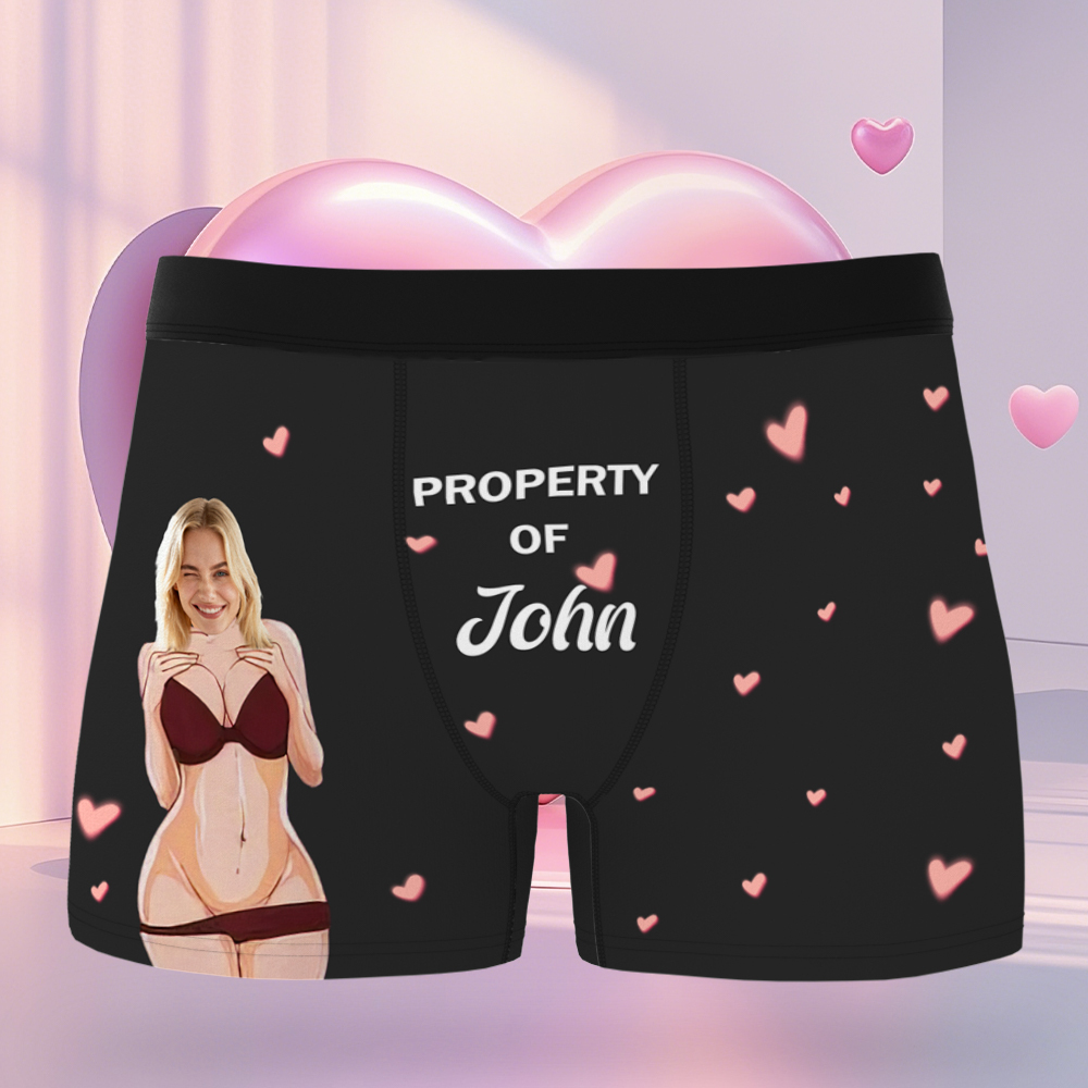 Personalized Face Man UnderwearCustom Anniversary,Birthday,Valentines 