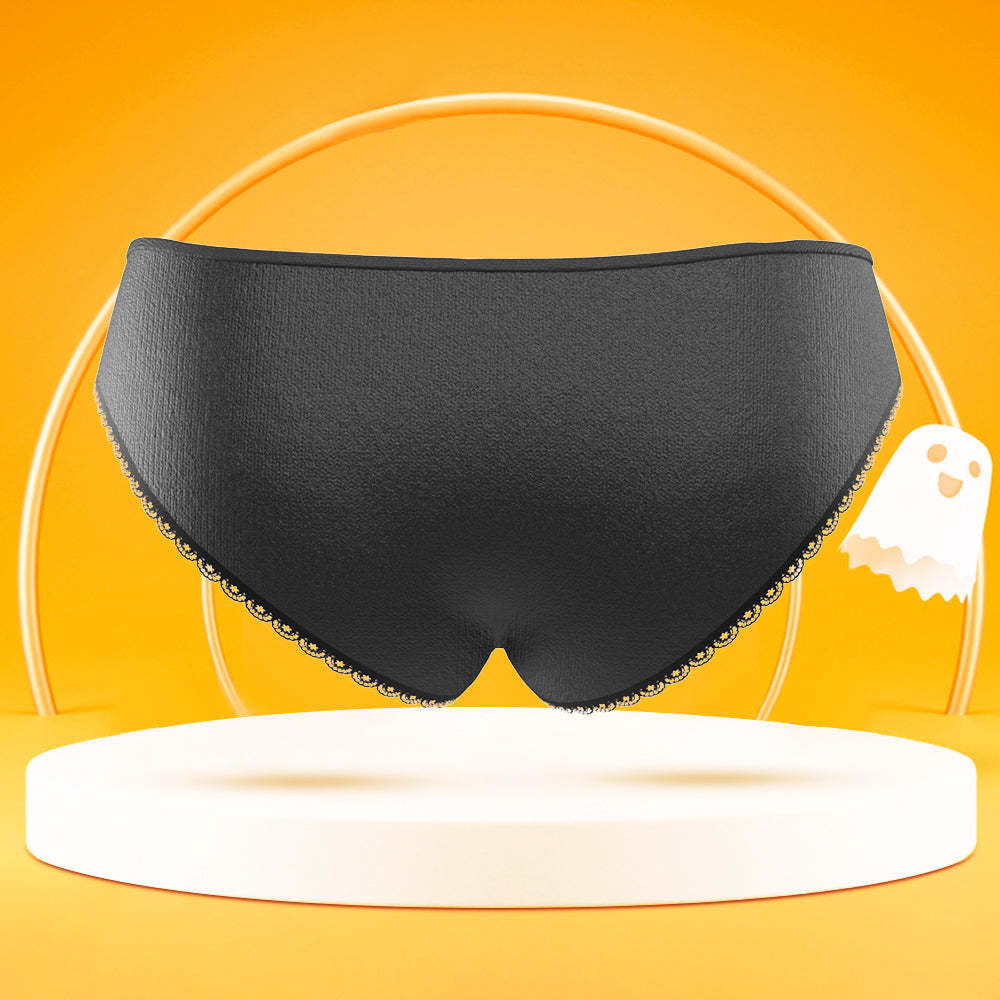 Custom Face Panties Personalised Pumpkin Women's Underwear Halloween Gift - Trick Or Treat