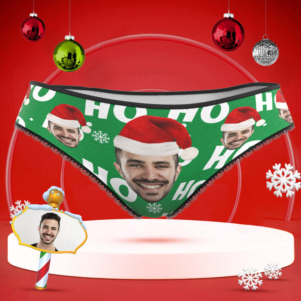 Custom Face Underwear Personalised Women High-Cut Briefs Panties Christmas Gift - HO