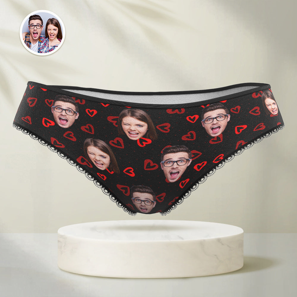 Personalised Face Panties Custom Photo Underwear Love Gift For Women