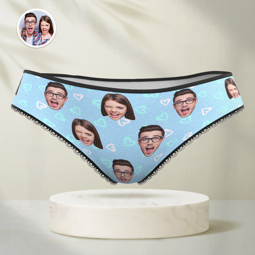 Personalised Face Panties Custom Photo Underwear Love Gift For Women