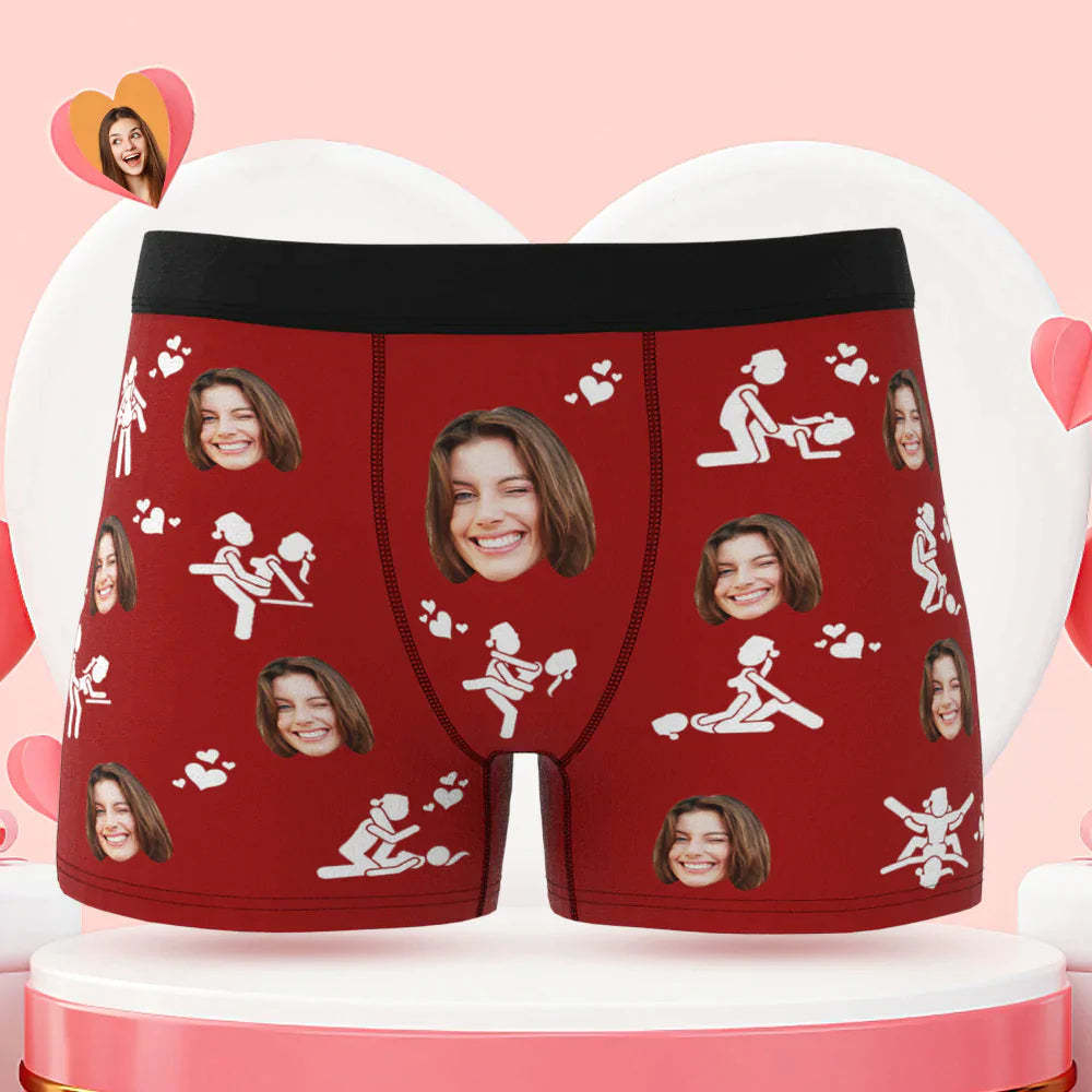 Custom Men's Face Boxer Briefs Just Do It Personalised Funny Valentine's Day Gift for Him