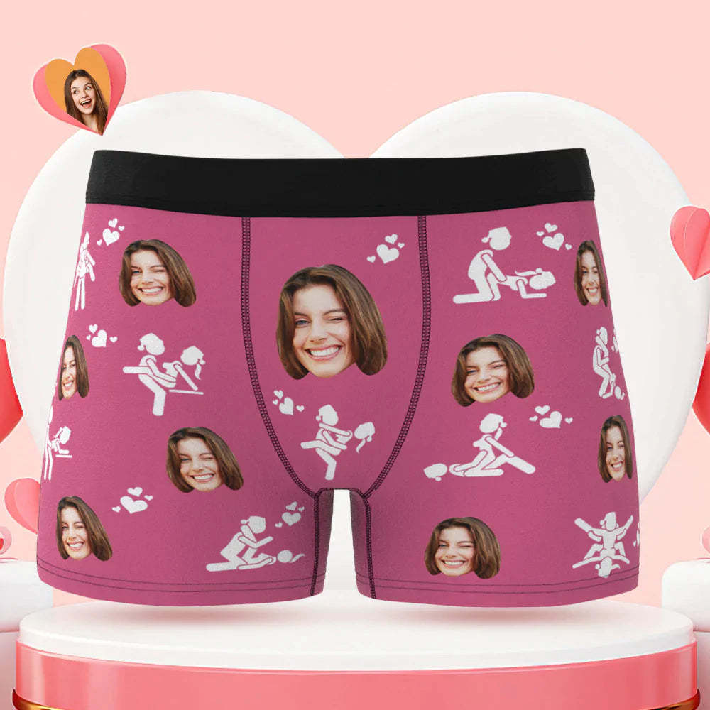 Custom Men's Face Boxer Briefs Just Do It Personalised Funny Valentine's Day Gift for Him