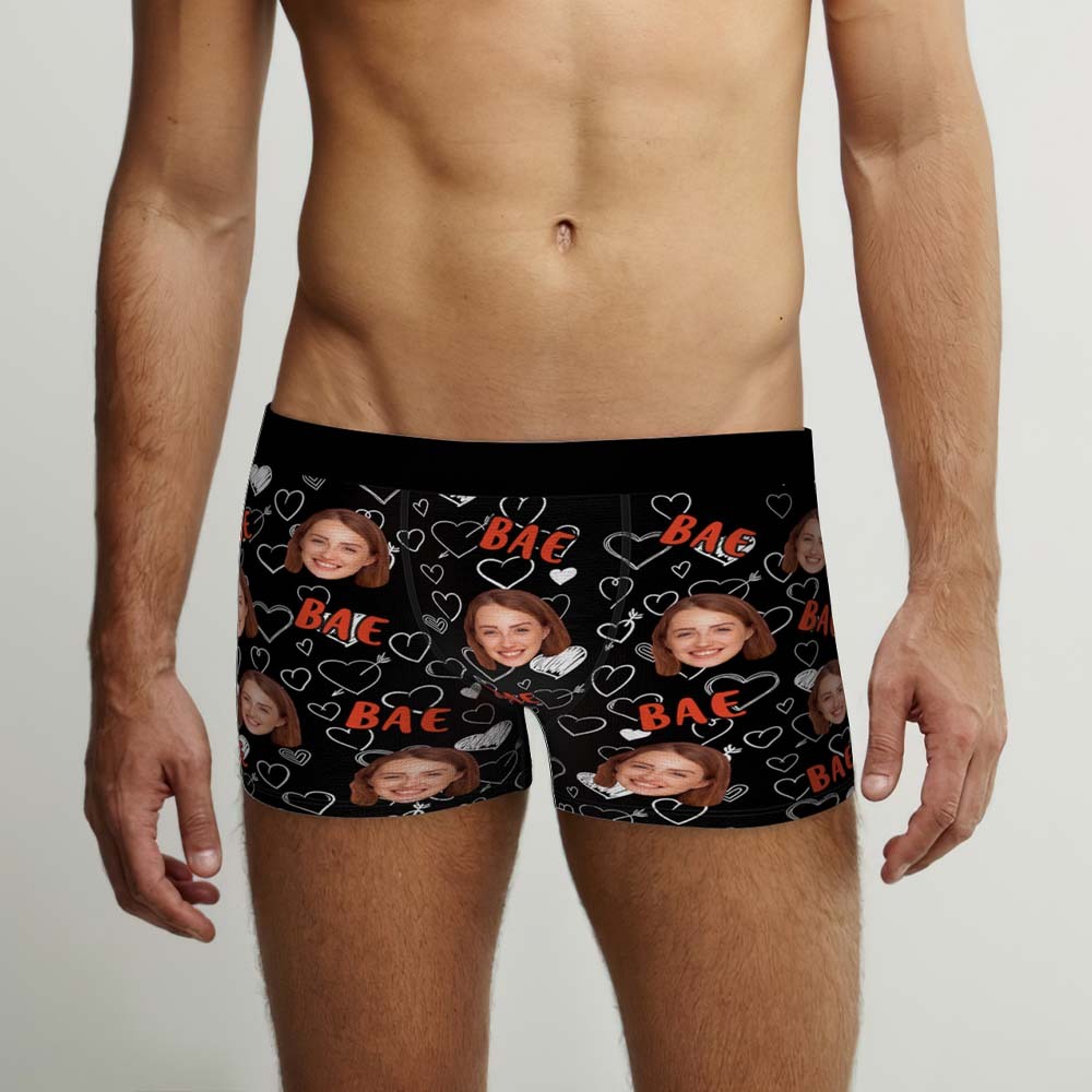 Custom Face Boxers Briefs Personalised Men's Shorts With Photo - Bae - MyFaceBoxer
