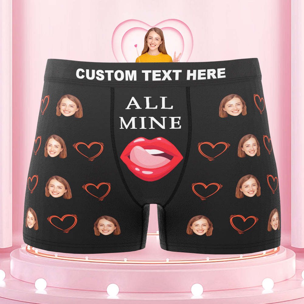 Custom Face Boxers Briefs Personalised Men's Underwear Funny Briefs With Photo
