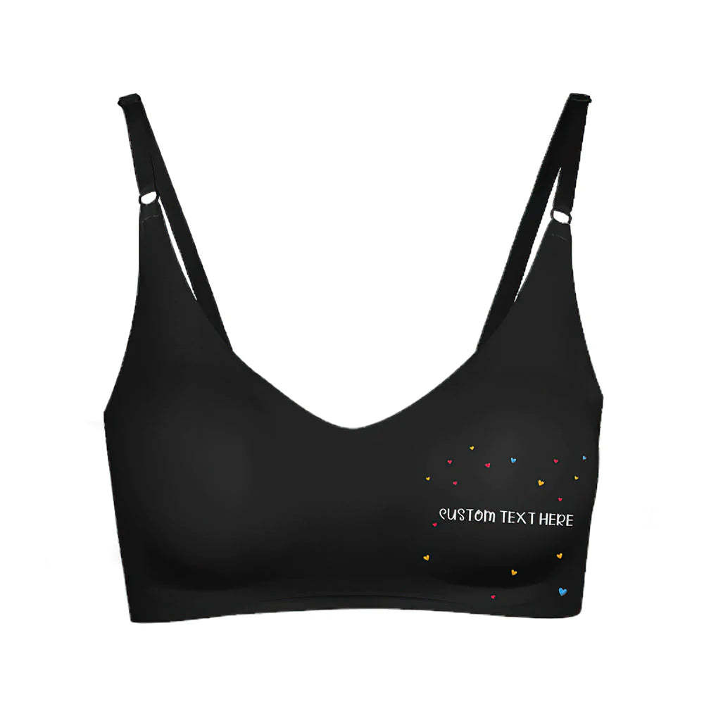 Custom Women Seamless Lingerie with Text Personalised Women's Camisole Underwear for Her