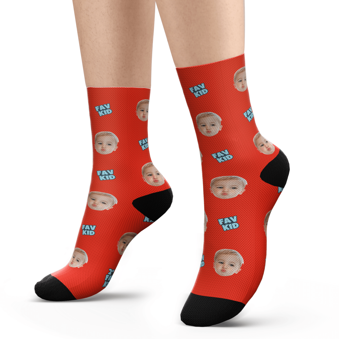 Custom Fav Kid Socks - MyPhotoBoxerUk