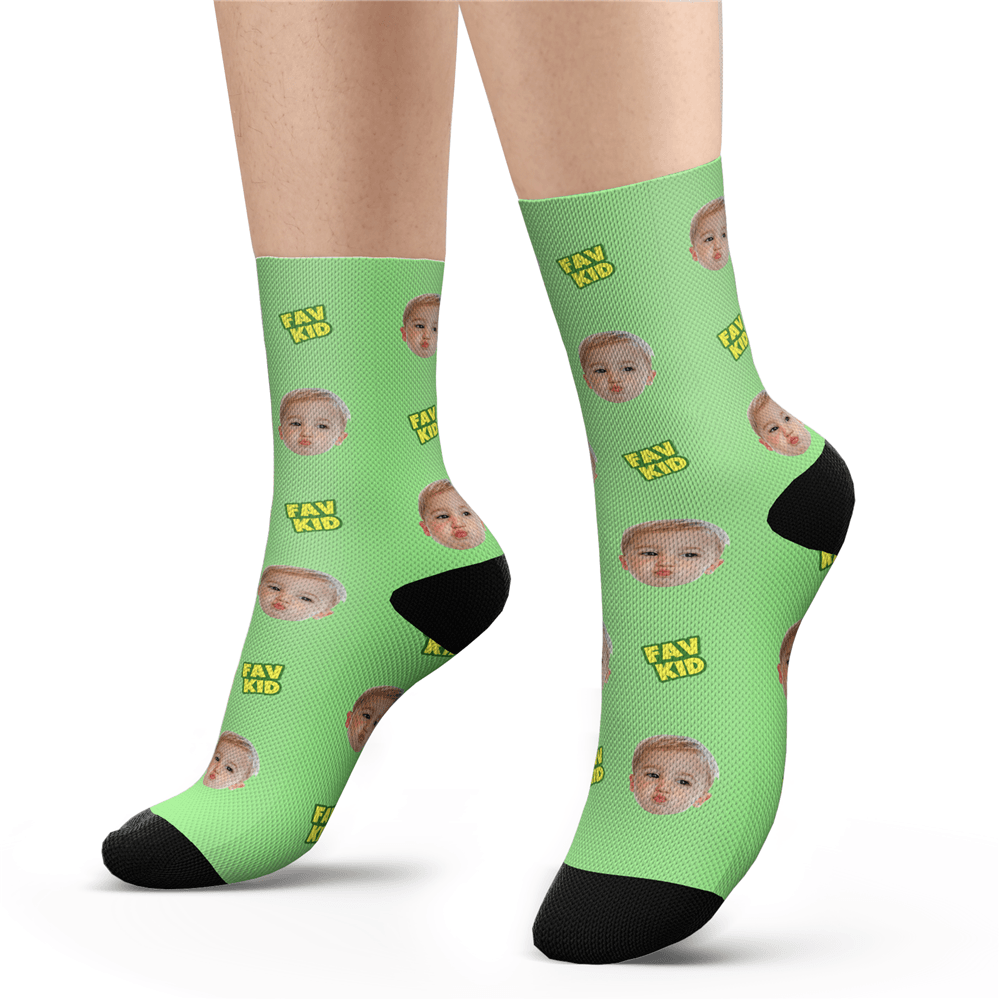Custom Fav Kid Socks - MyPhotoBoxerUk