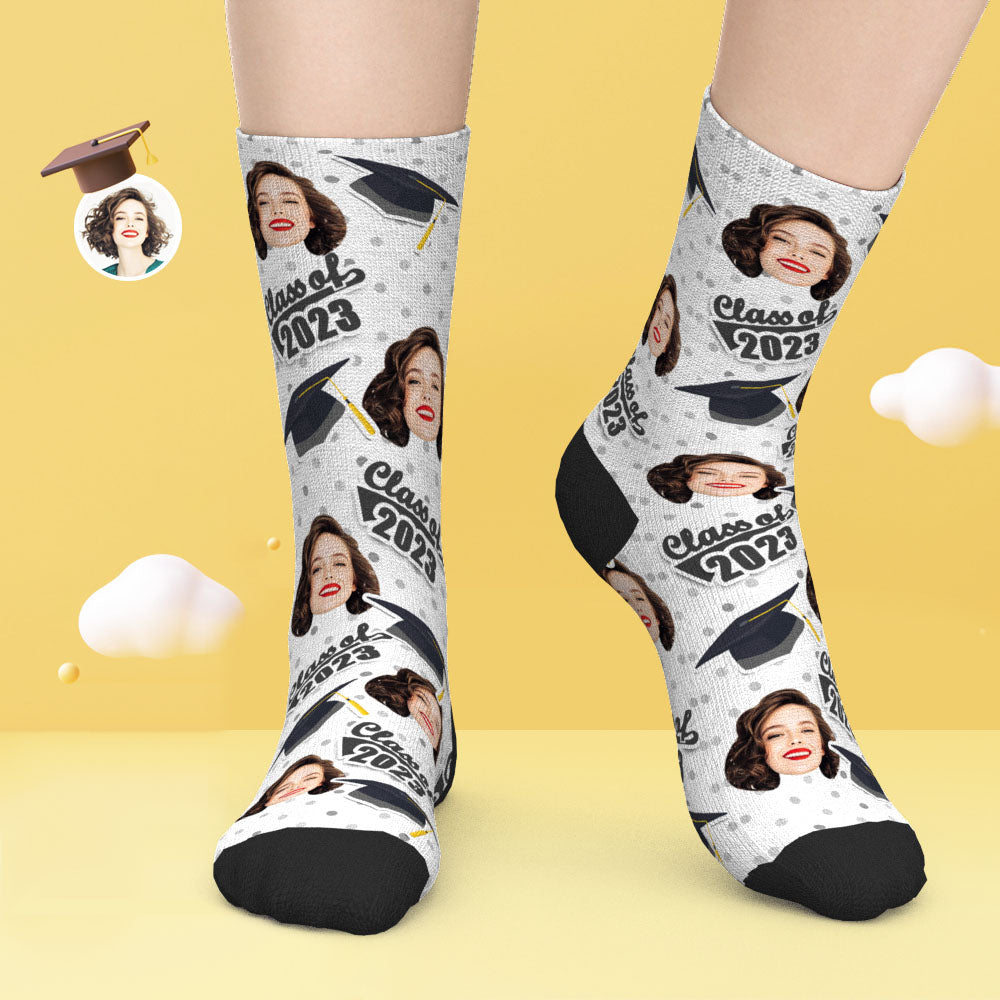 Custom Grad Socks (Dots) - MyPhotoSocks