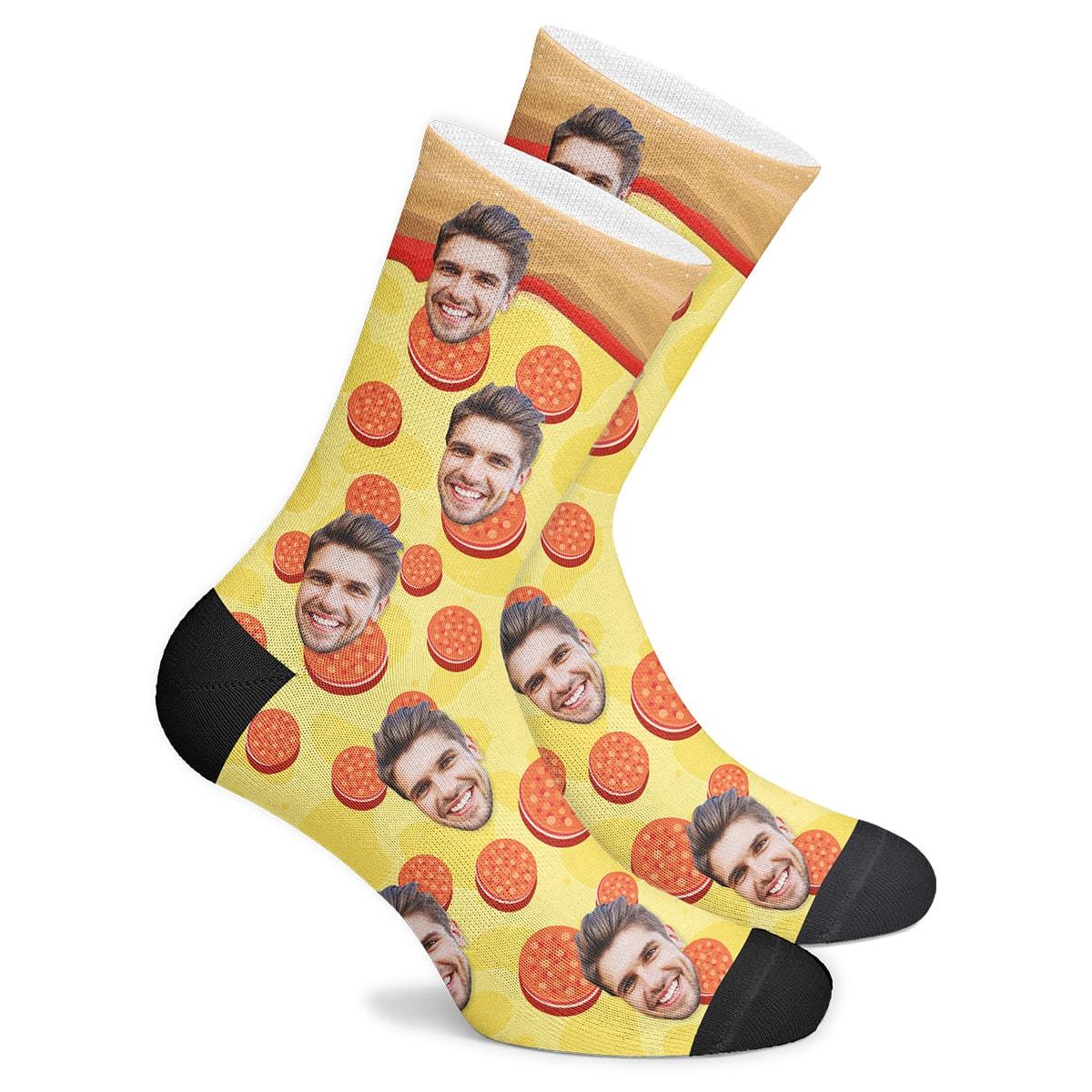 Custom Pizza Socks - MyPhotoBoxerUk