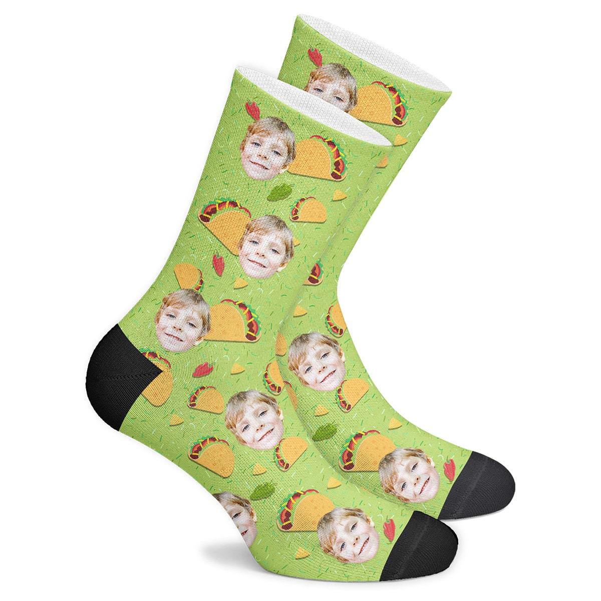 Custom Taco Socks - MyPhotoBoxerUk
