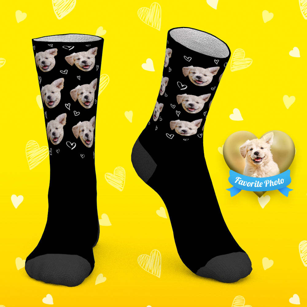 Custom Socks Personalized Photo Socks Love Pet Socks - MyPhotoBoxerUk