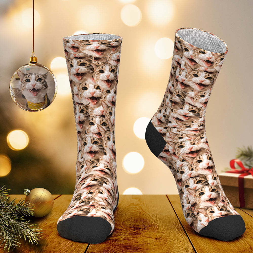 Photo Socks, Custom Face Mash Pet Socks - MyPhotoBoxerUk