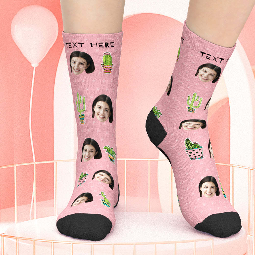 Custom Face Socks Plant Gardeners Socks Gift For Mom