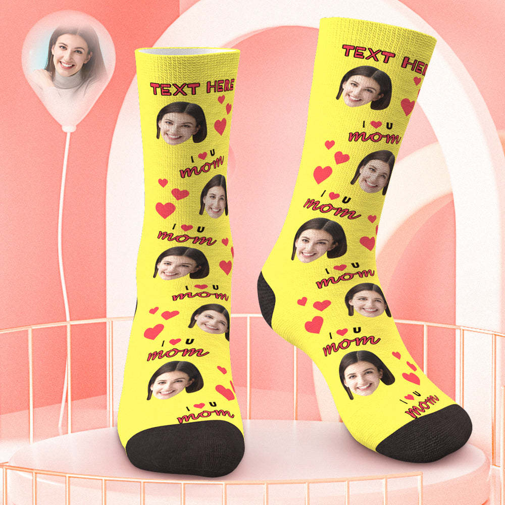 Custom Face Sock Personalise Photo Sock Perfect Mother's Day